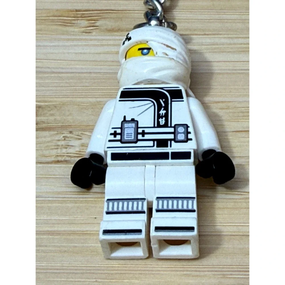 LEGO Ninjago Zane White Ninja Minifigure Keychain Master of Ice 853102